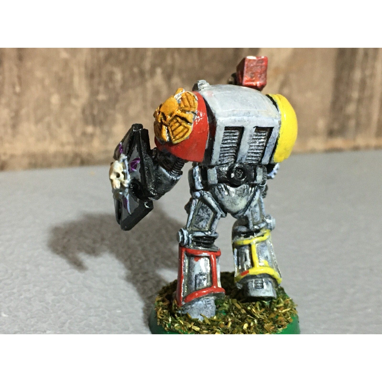 A20729 WARHAMMER 40K METAL SPACE MARINES ROGUE TRADER TERMINATOR HAMMER SHIELD