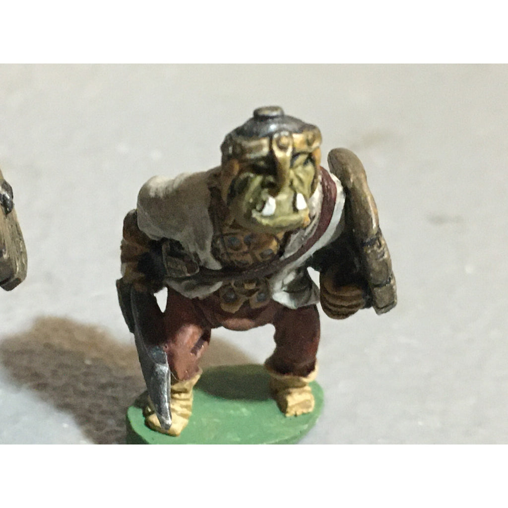 A10087 CITADEL PRE SLOTTA METAL RARE OOP ORC WARRIORS 2 PK WARHAMMER PAINTED