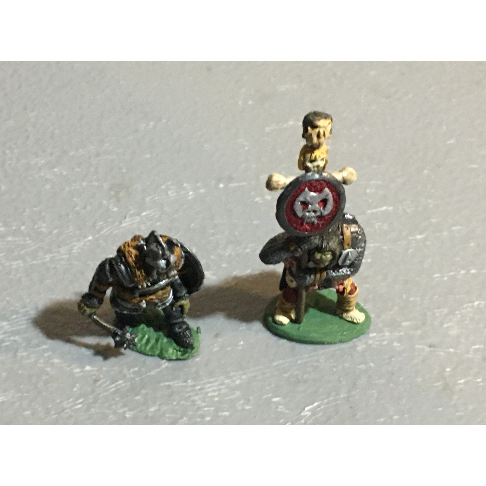 A10089 CITADEL PRE SLOTTA METAL RARE OOP ORC WARRIORS 2 PK WARHAMMER PAINTED