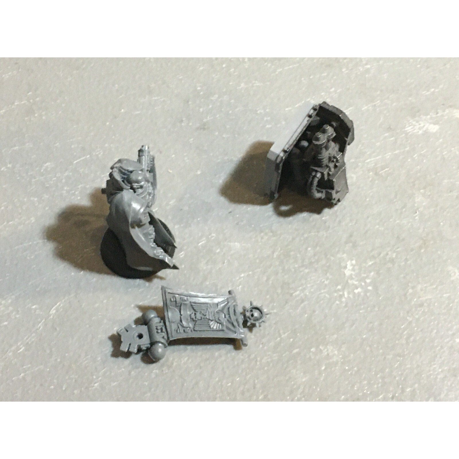 A20145 WARHAMMER 40K SPACE MARINES BLOOD ANGELS METAL BAAL SPONSON + CAPT NO HND
