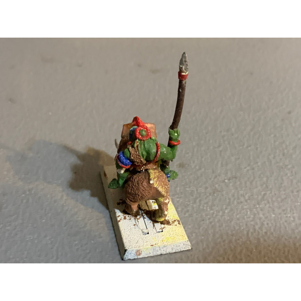 A31239 WARHAMMER FANTASY AOS METAL ORCS & GOBLINS SAVAGE BOAR RIDER INCOMPLETE