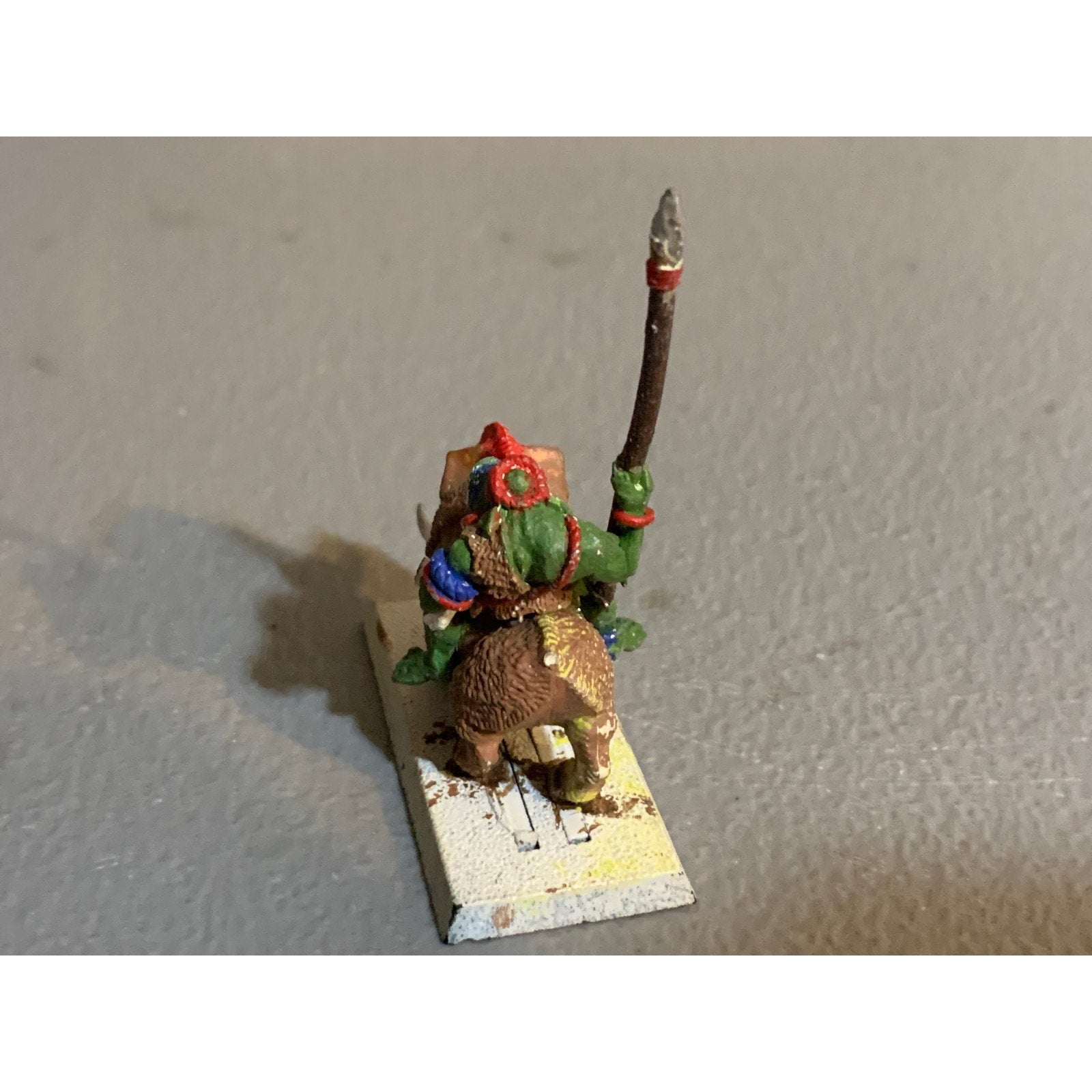A31239 WARHAMMER FANTASY AOS METAL ORCS & GOBLINS SAVAGE BOAR RIDER INCOMPLETE