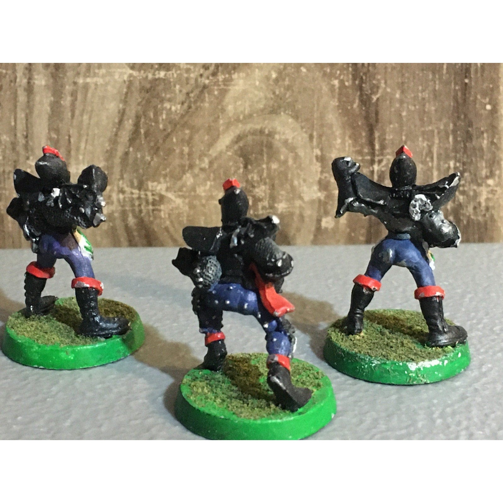 A30118 WARHAMMER BLOOD BOWL METAL DARK ELVES TEAM LINEMEN 3 PK PAINT BASE OOP GW