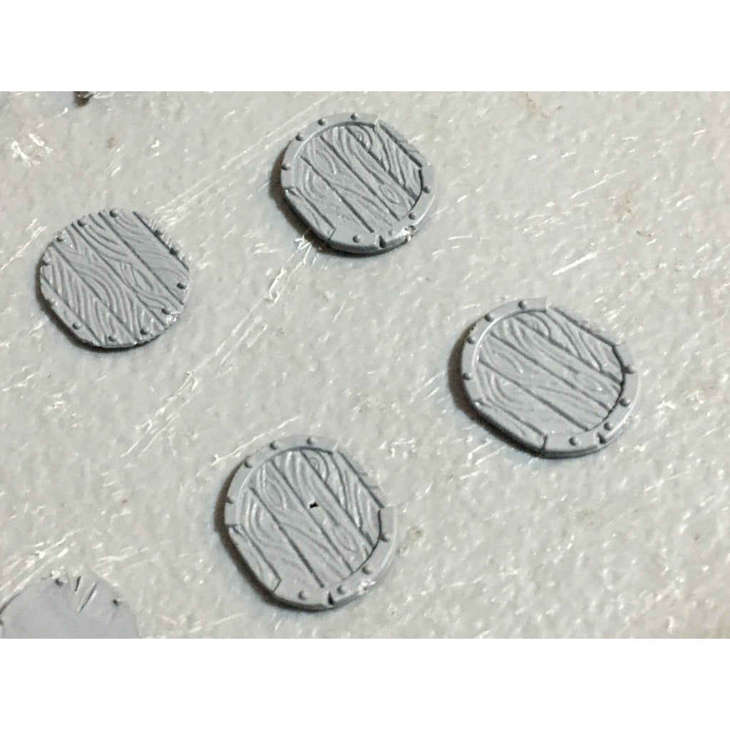A23396 WARHAMMER FANTASY ORCS & GOBLINS BITS LOT ORC SHIELDS HEADS ICONS GW