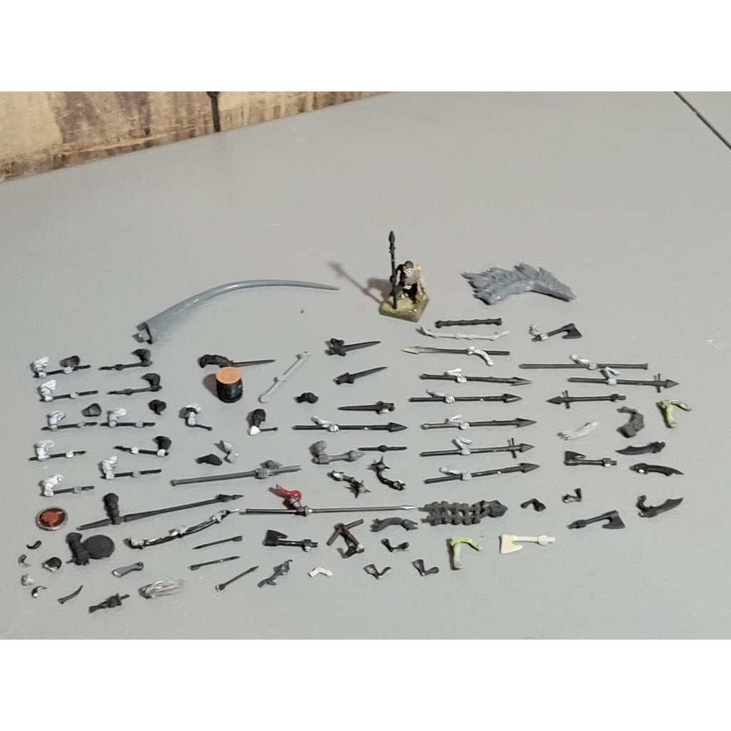 A18901 WARHAMMER FANTASY BITS LOT EMPIRE UNDEAD ARMS SPEARS SWORDS