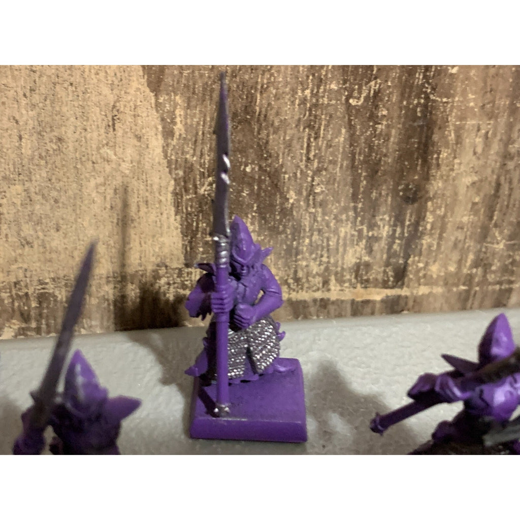 A16903 WARHAMMER AOS FANTASY DARK ELVES SPEARMEN 10 PACK MISS 2 SHIELDS GW