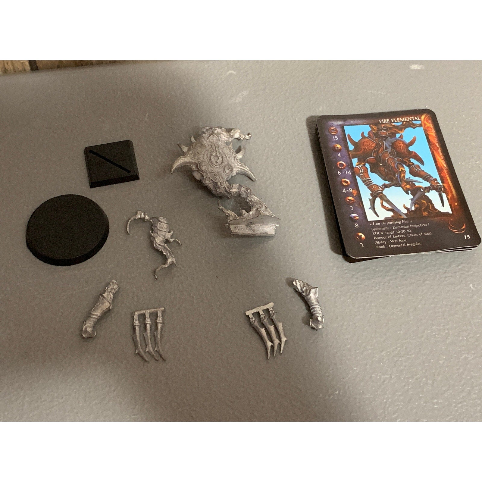 A6384 RACKHAM CONFRONTATION METAL OOP FIRE ELEMENTAL