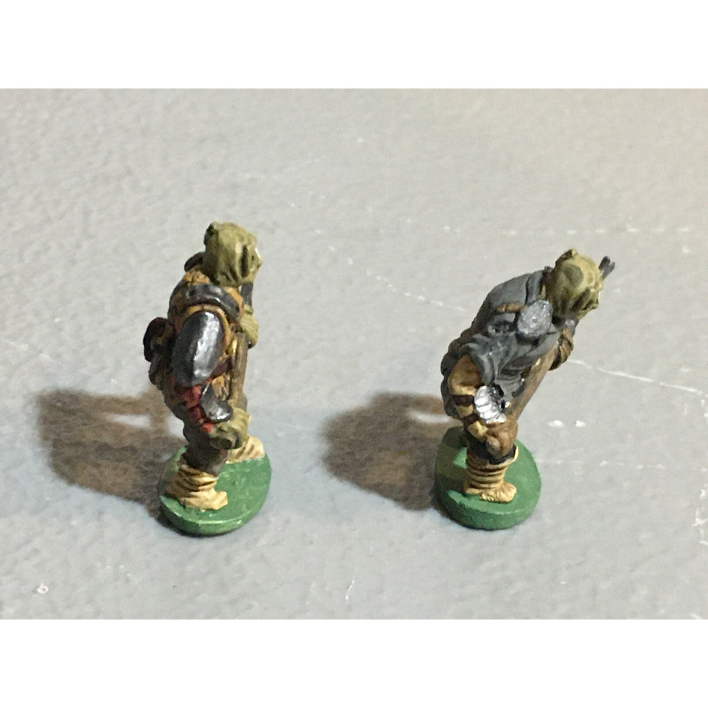 A10091 CITADEL PRE SLOTTA METAL RARE OOP ORC WARRIORS 2 PK WARHAMMER PAINTED