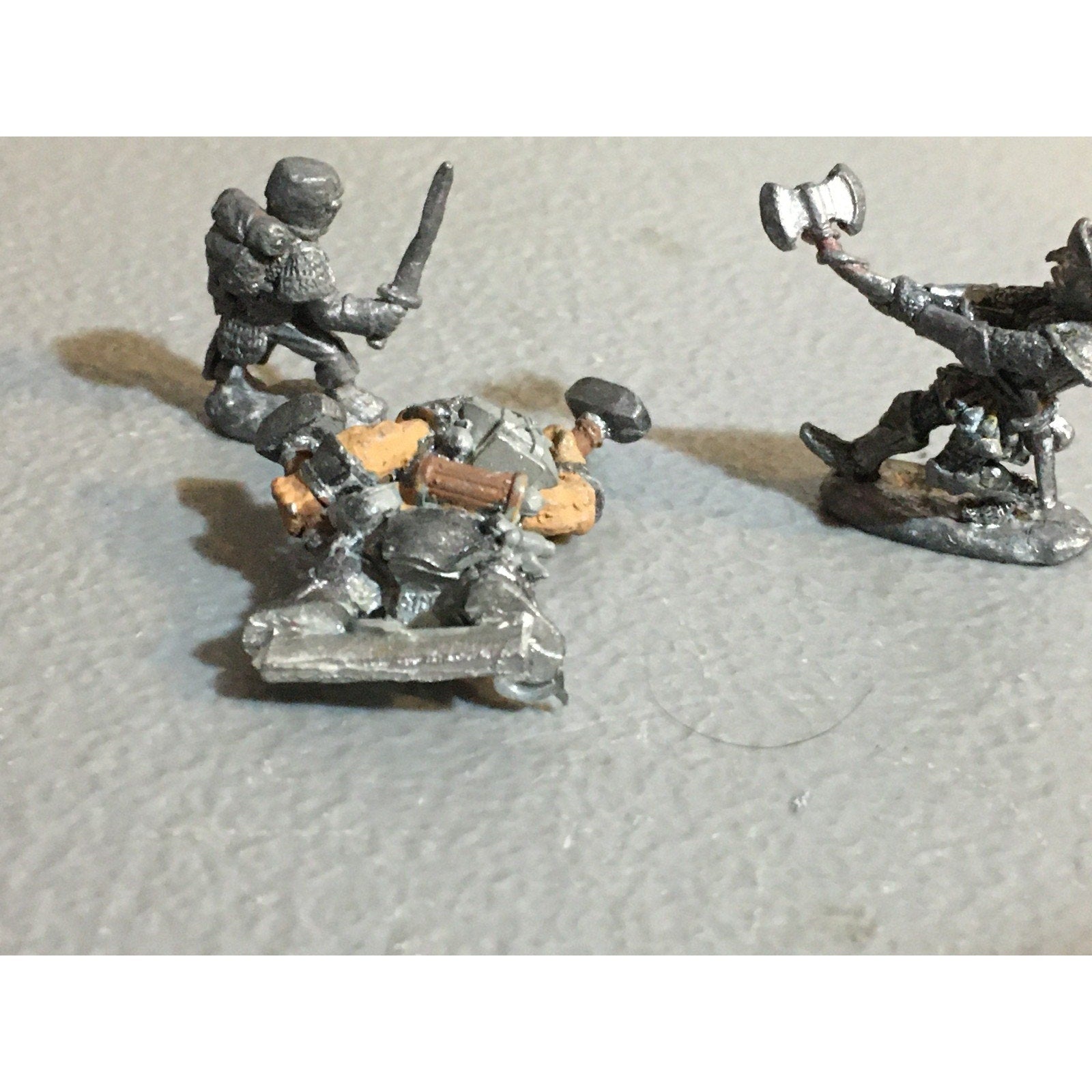 A29793 RAFM MINIATURES METAL UNNKNOWN MIXD HUMANS 3 PK SOLDIER WARRIOR SMITH