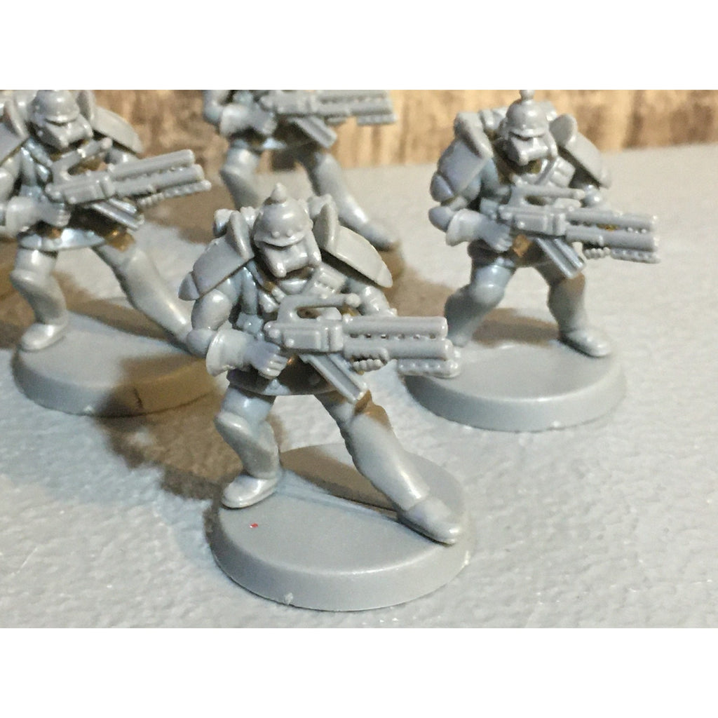 A30062 UNKNOWN TABLE TOP SCI-FI POWER ARMOR SOLDIERS 10 PK WAR GAMES
