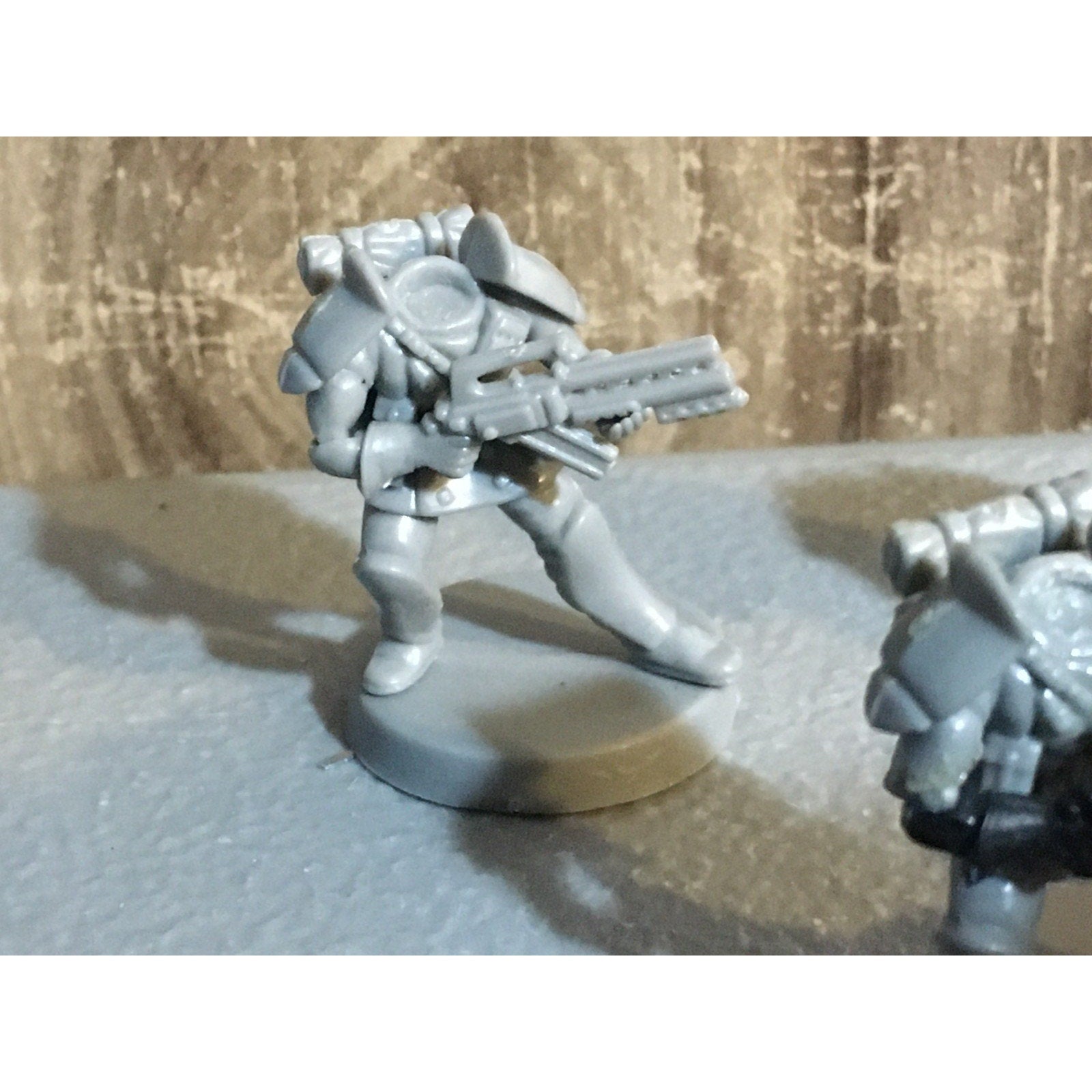 A30065 UNKNOWN TABLE TOP SCI-FI POWER ARMOR SOLDIERS 11 PK INCOMPLETE WAR GAMES