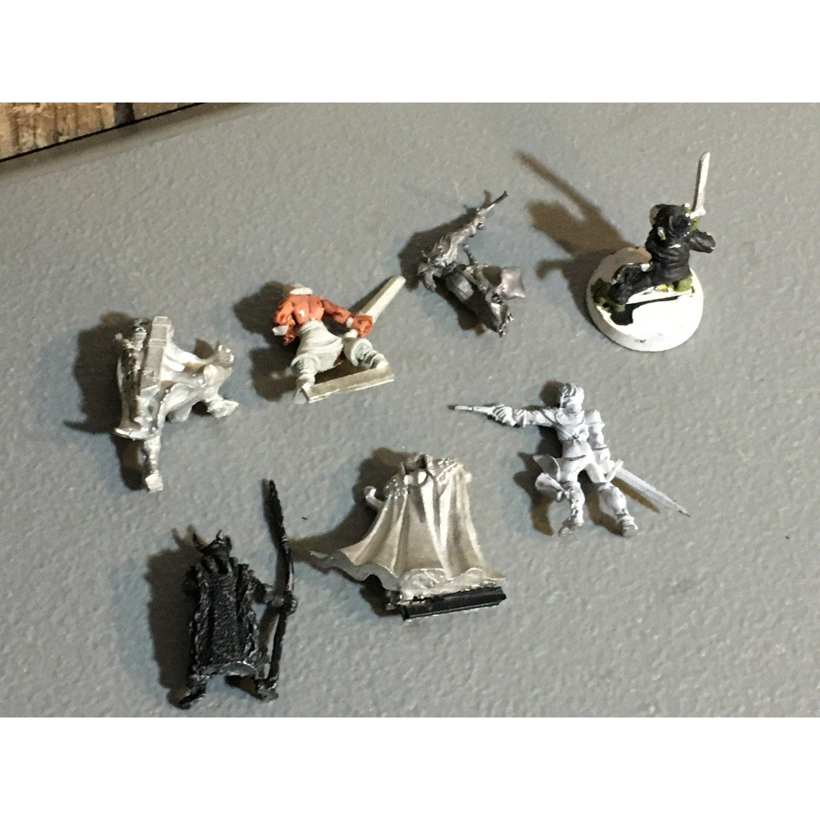 A32529 UNKNOWN METAL MINIATURES INCOMPLETE WARRIOR SOLDIER NINJA