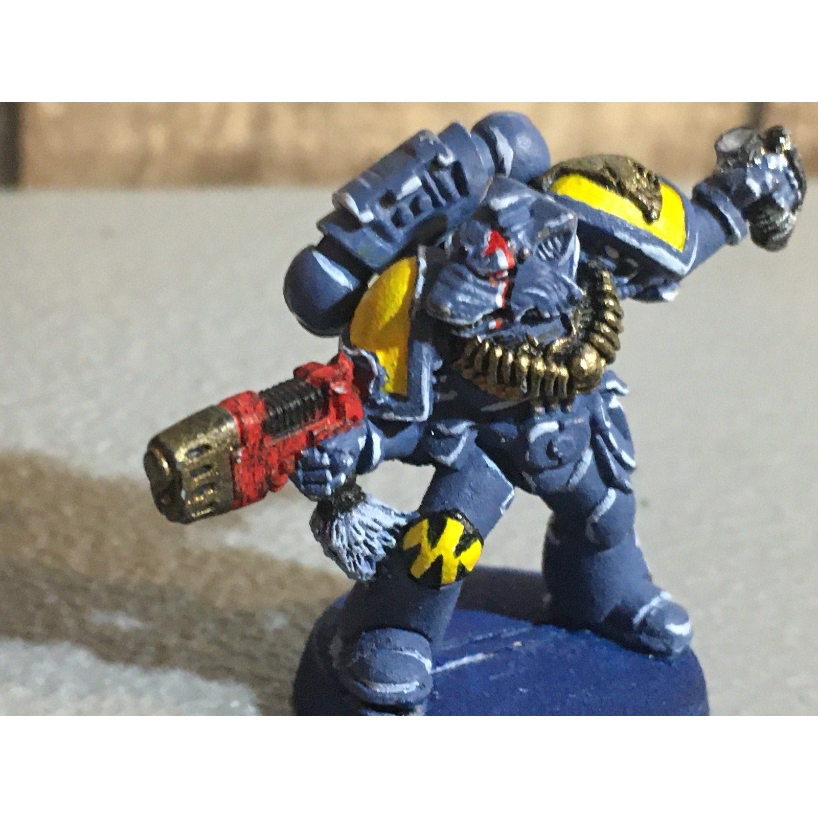 A31180 WARHAMMER 40K SPACE MARINES WOLVES METAL CAPTAIN WOLF HELMET GW