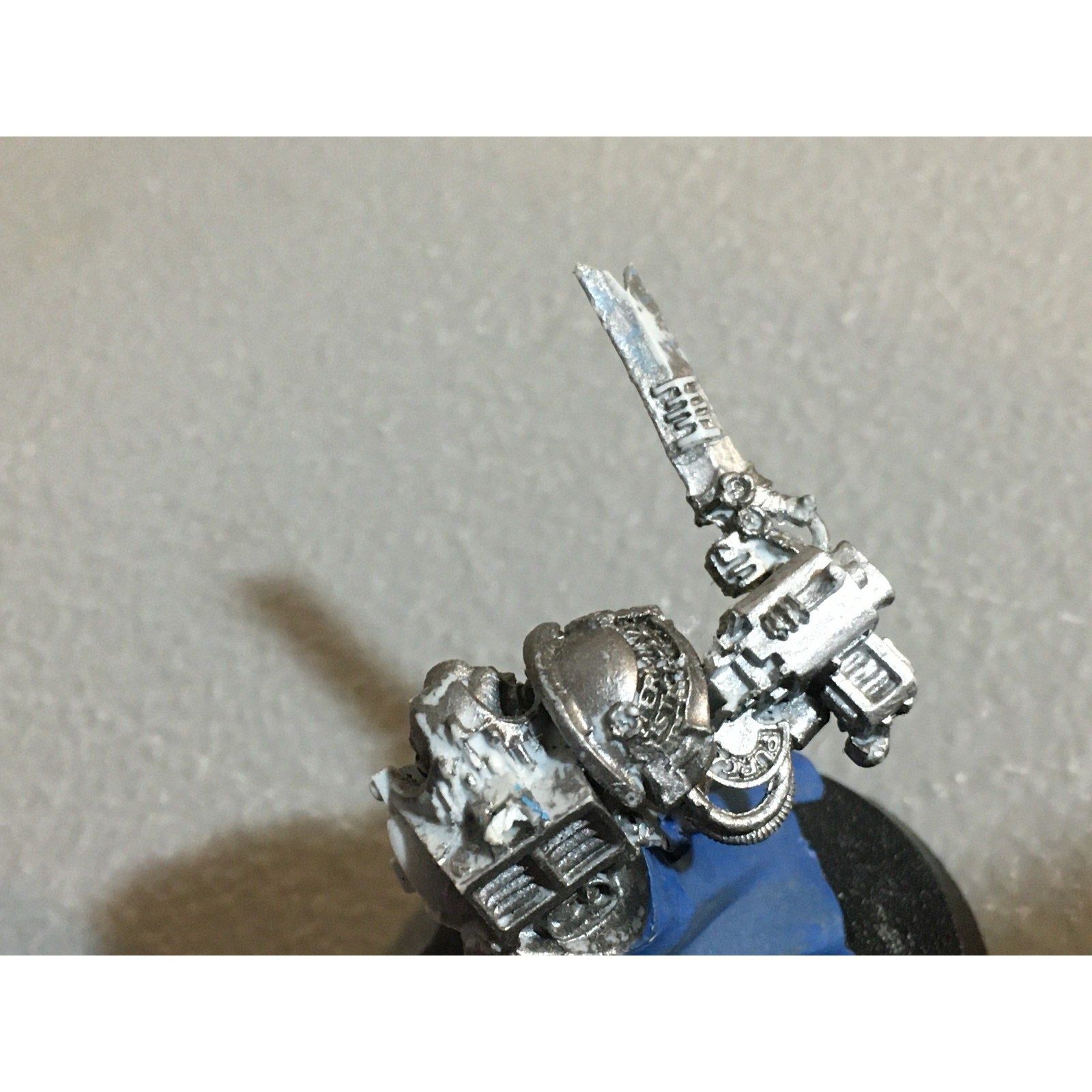 A29899 WARHAMMER 40K GREY KNIGHTS FINECAST KALDOR DRAIGO NO BANNER CUSTOM SWORD