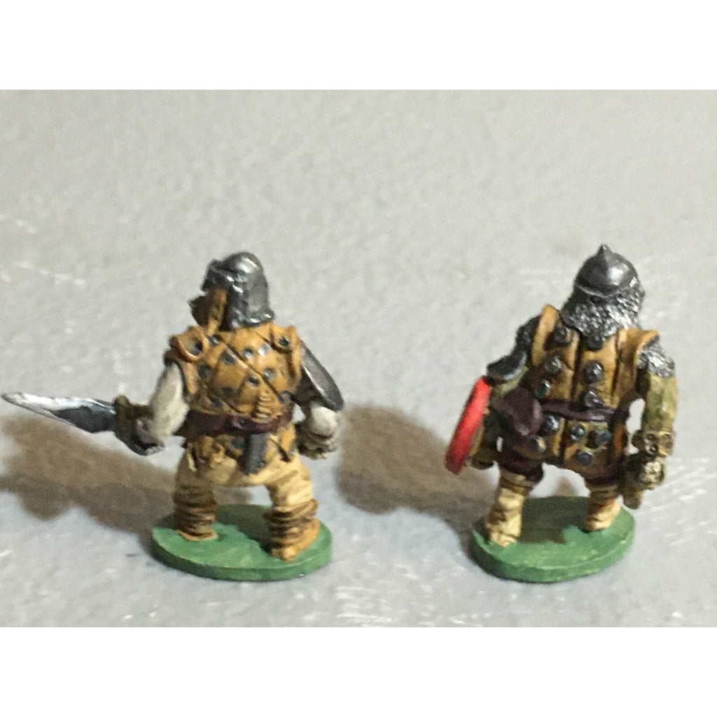 A10085 CITADEL PRE SLOTTA METAL RARE OOP ORC WARRIORS 2 PK WARHAMMER PAINTED