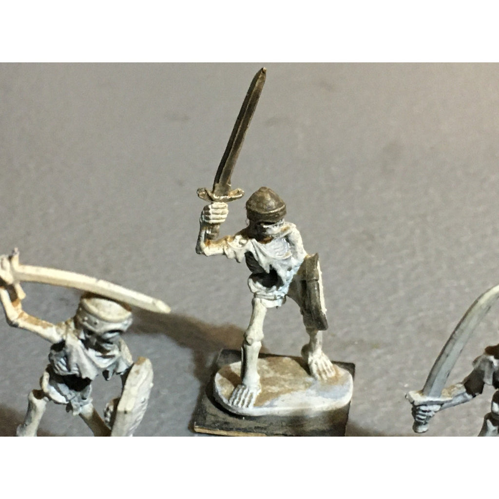 A32377 RAL PARTHA METAL MINIATURES SKELETON WARRIOR 3 PK TABLETOP WAR GAMES