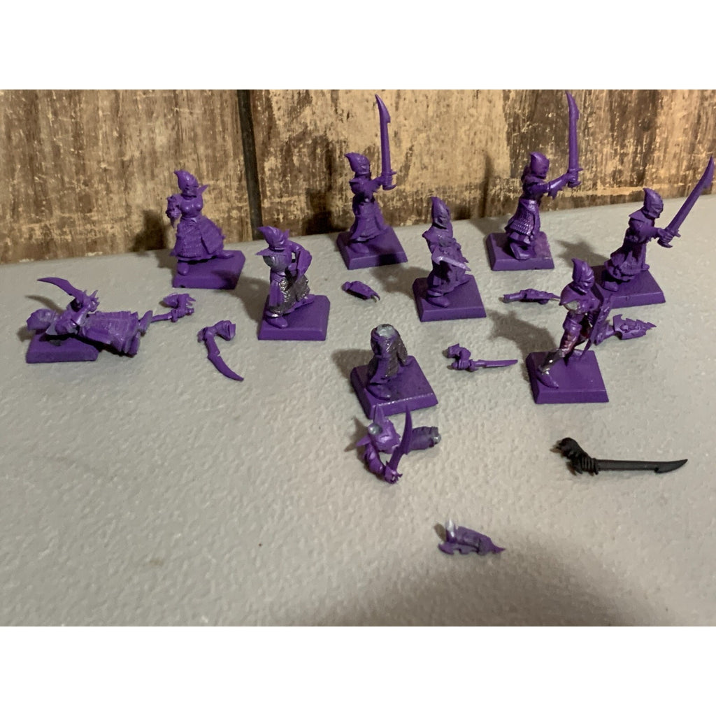 A16907 WARHAMMER AOS FANTASY DARK ELVES WARRIORS 9 PACK GW GAMES WORKSHOP