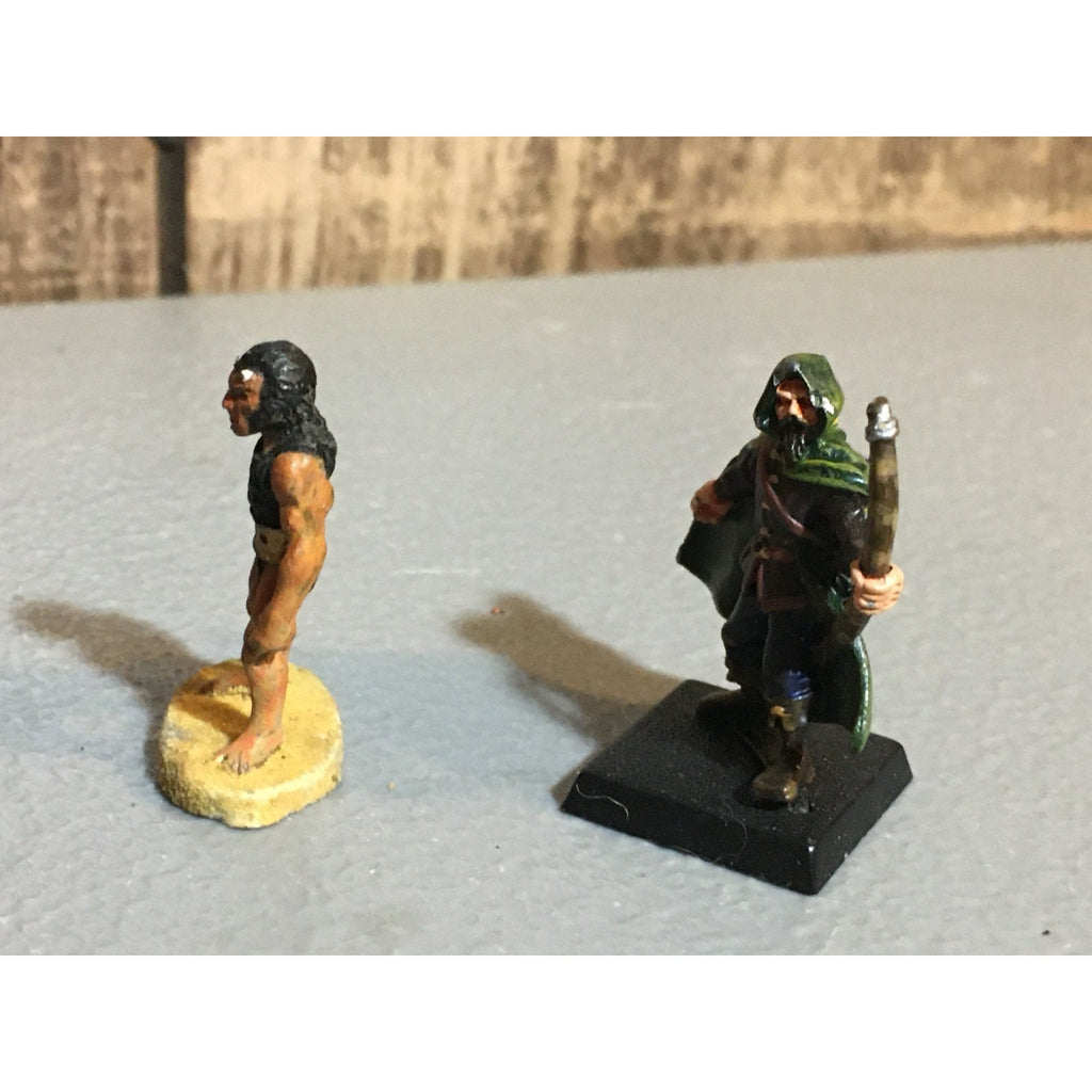 A24865 UNBRANDED METAL TABLETOP OLD OOP D&D FANTASY WARRIOR ARCHER MINIATURES