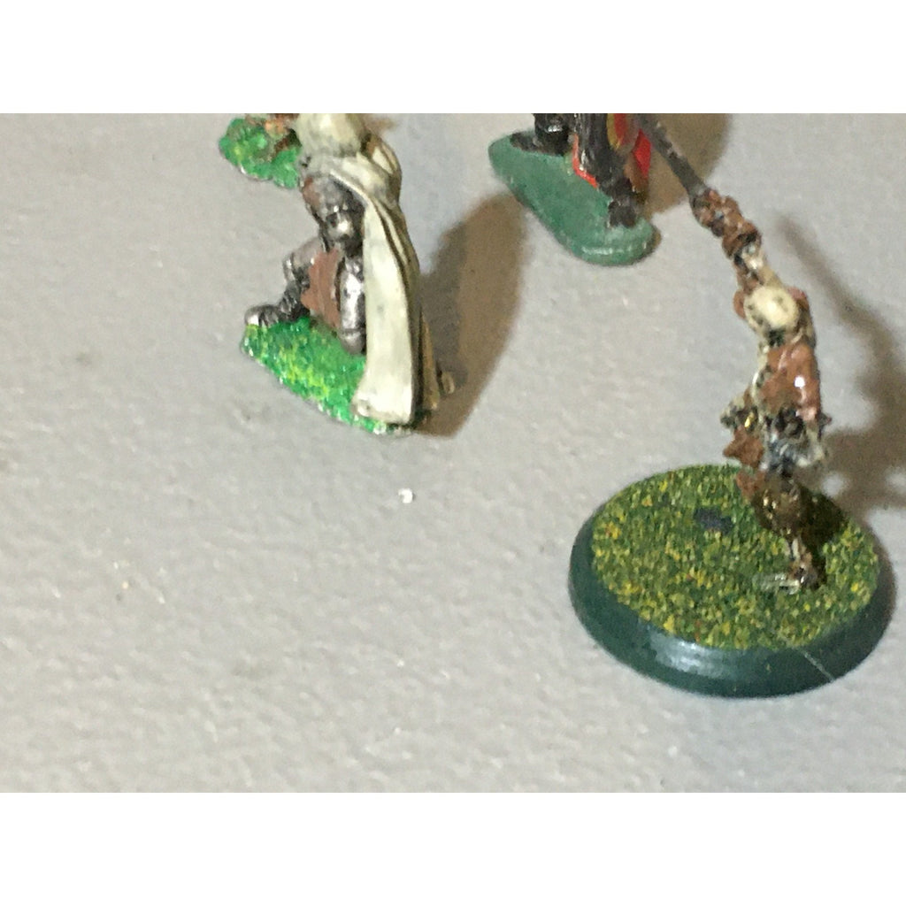 A32505 UNKNOWN METAL MINIATURES LOT HALFLING HUMAN SKELETON INCOMPLETE