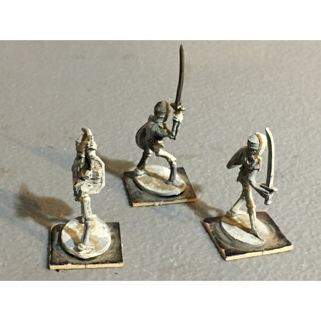 A32377 RAL PARTHA METAL MINIATURES SKELETON WARRIOR 3 PK TABLETOP WAR GAMES