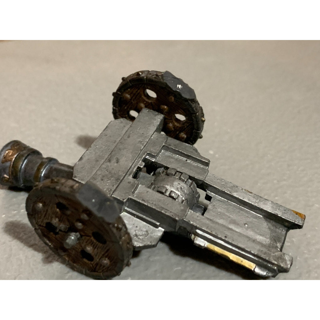 A16892 UNKNOWN MINIATURE TABLETOP WARGAMES CANNON ARTILLERY PLASTIC