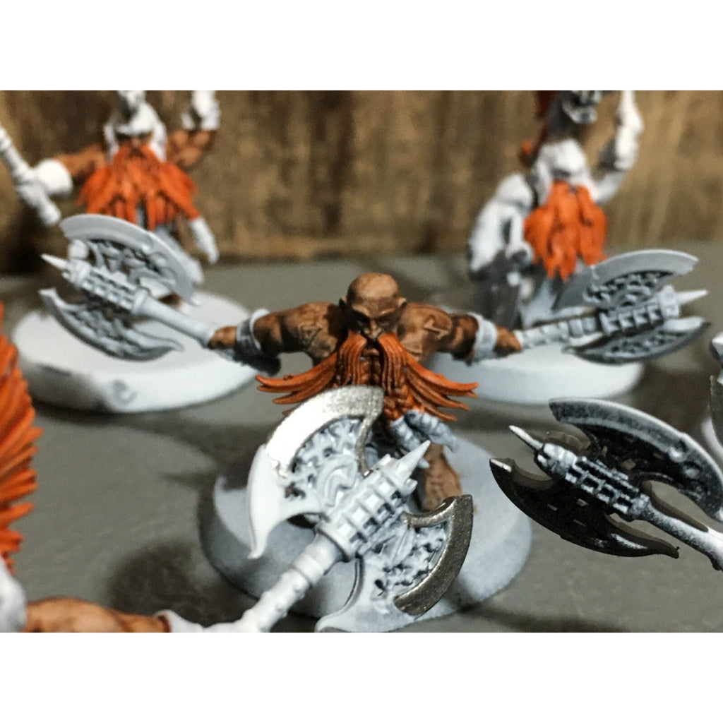 A20178 WARHAMMER FANTASY AOS FYRESLAYERS VULKITE BERZERKERS 10 PK PRIMED
