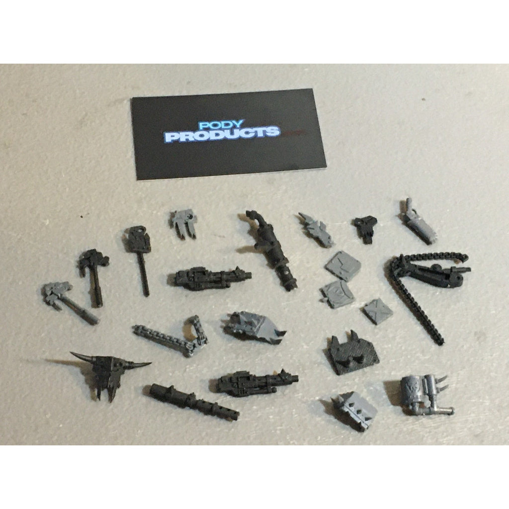 A33587 WARHAMMER 40K SPACE ORKS BITS LOT MIXED TANK POLE ICON GW