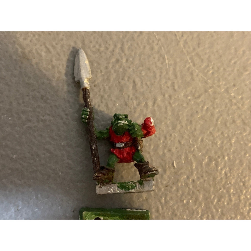 A31233 WARHAMMER CITADEL FANTASY AOS METAL ORCS & GOBLINS GOBLIN W/ SPEAR OOP