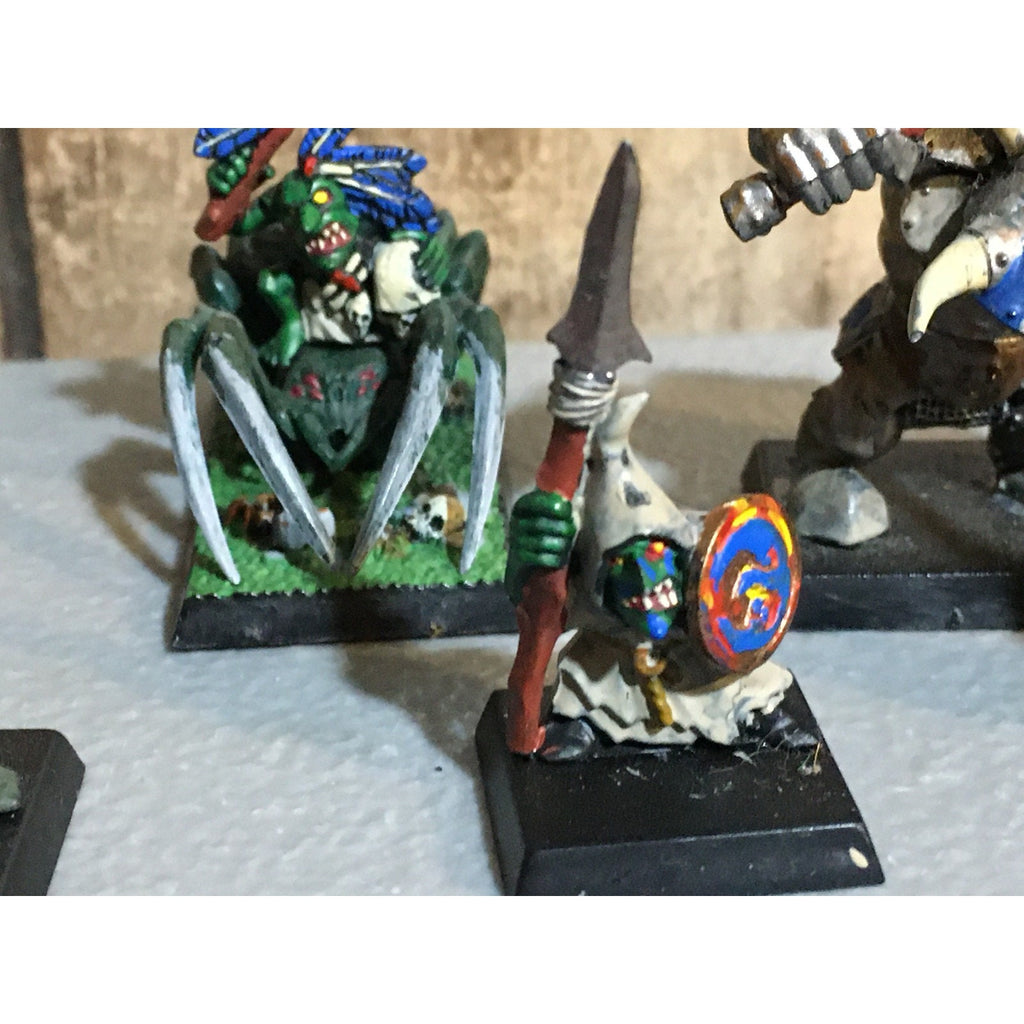 A32511 WARHAMMER FANTASY ORCS & GOBLINS MIX NIGHT FOREST SPIDER BLACK PAINT GW
