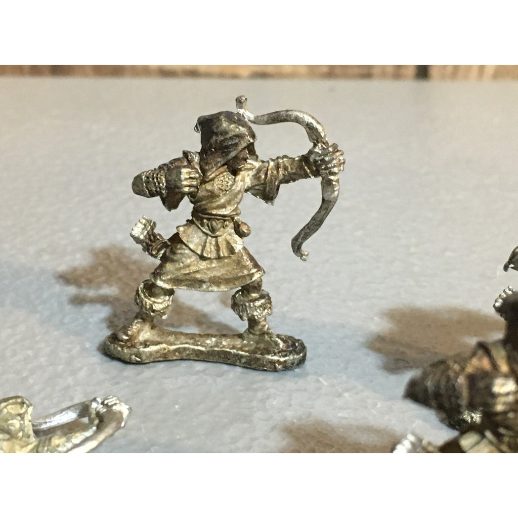 A24874 UNKNOWN METAL MINIATURES TABLETOP WARGAMES 4 PK HUMAN ARCHERS