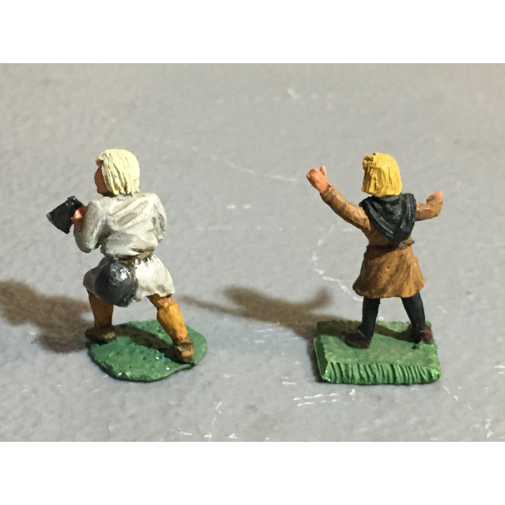 A10124 CITADEL PRE SLOTTA METAL RARE OOP HUMAN VILLAGERS PEASANTS 2 PK PAINTED
