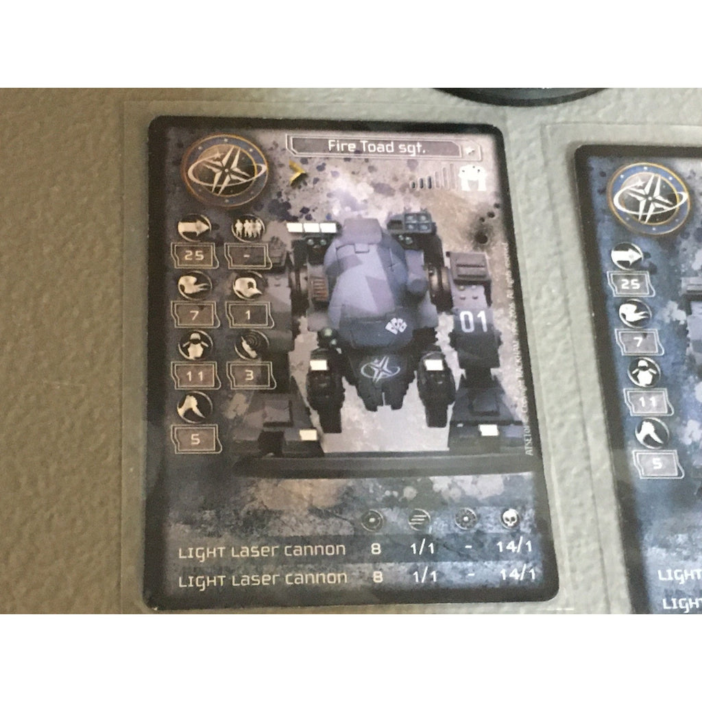 A33506 RACKHAM AT-43 UNA FIRE TOAD MINIATURE W CARDS